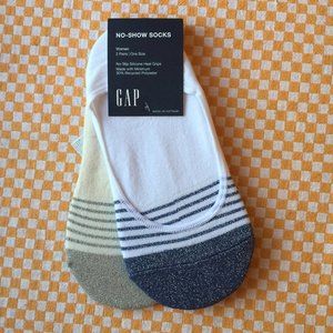 GAP Women No-Show Socks (2-Pack) NEW